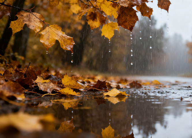 秋天的雨