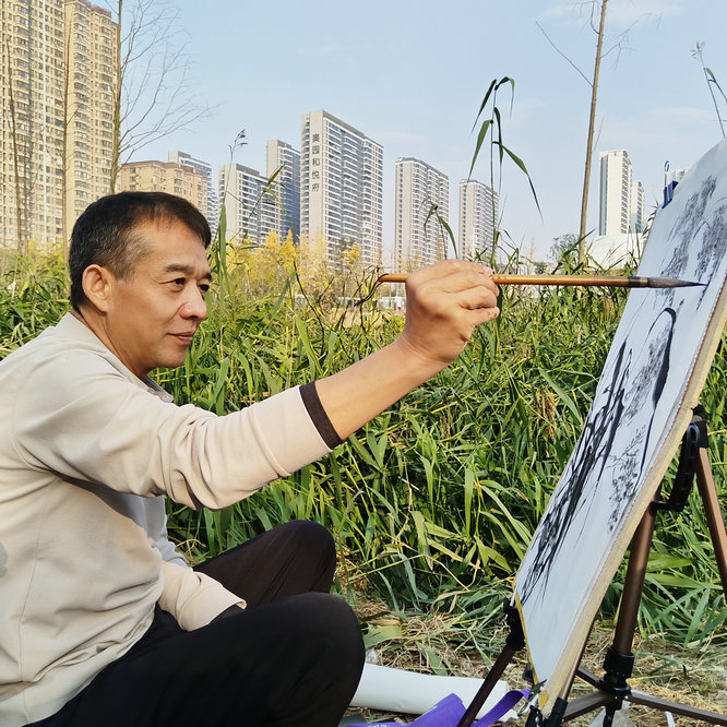 陕西书画名家：高健