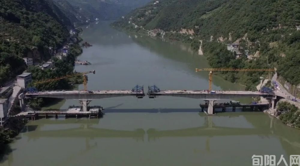 旬阳市棕溪汉江大桥，预计国庆左右建成通车！(图2)