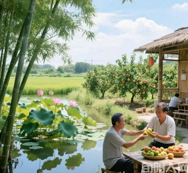 李明清:农家乐(图1) 农家乐.jpg