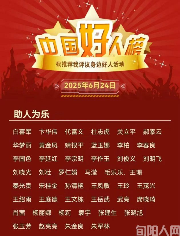 2025年首次“中国好人榜”揭晓!旬阳好人王庭德入选!(图1) 01.jpg